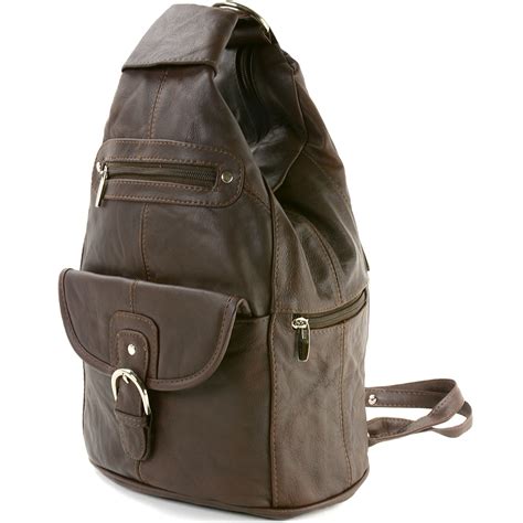 leather sling pack.